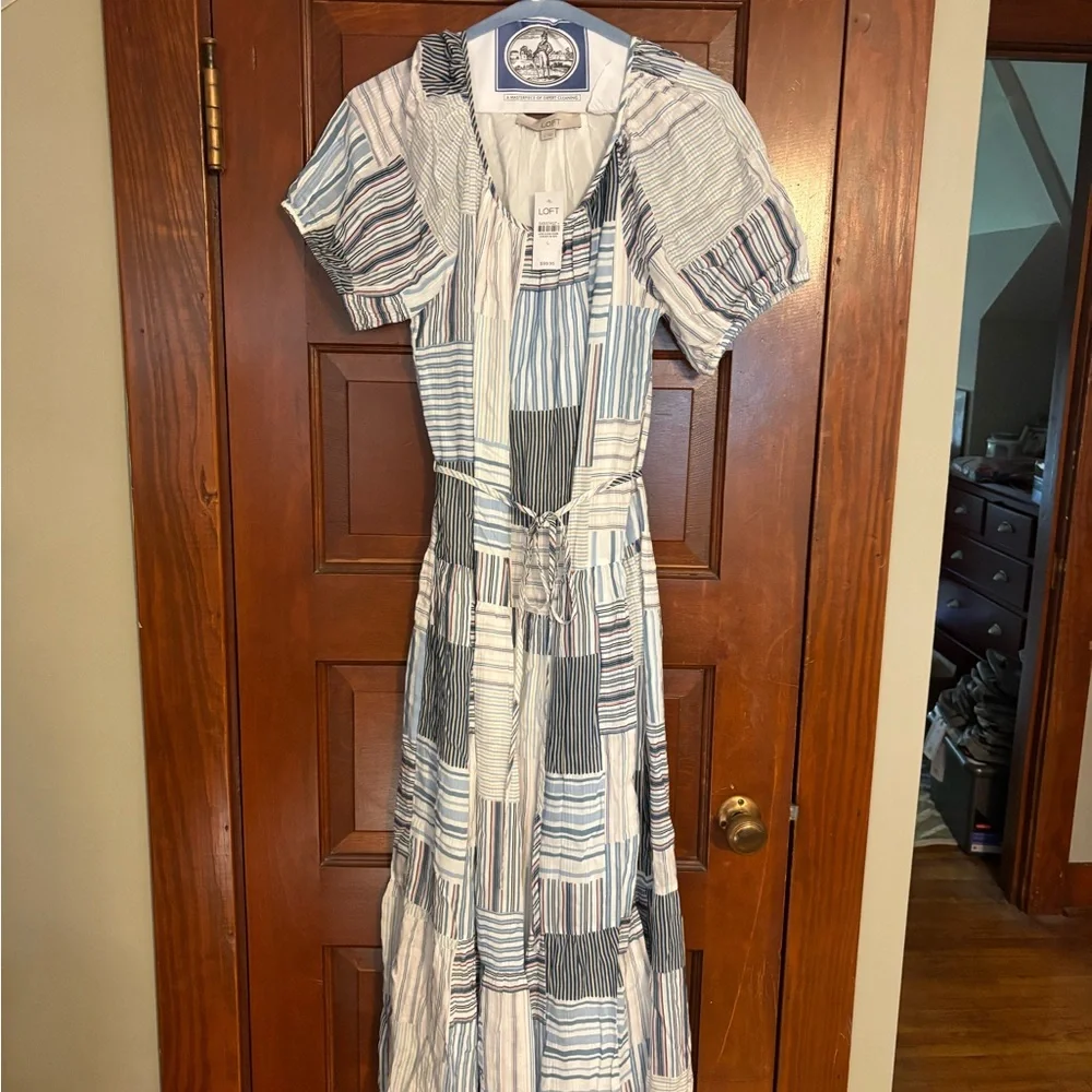 LOFT Multicolor Patchwork Dress - Picture 2 of 5